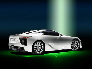 White sports car green light - a green light in the background free wallpaper
