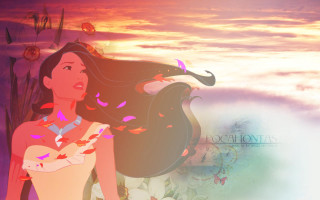 Woman long hair necklace sky - cloud and birds free wallpaper