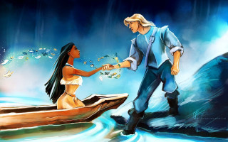 Man woman boat water fish - drew struzan free wallpaper