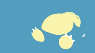 Yellow lemon spikes blue background - cel free wallpaper for desktop