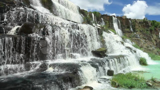 Waterfall large water man standing - afewerk tekle free wallpaper