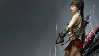 Woman costume wings sword hand 7 - a costume free wallpaper