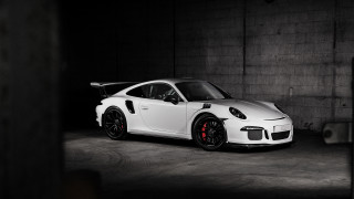 White sports car open hood 2 - its hood open free wallpaper