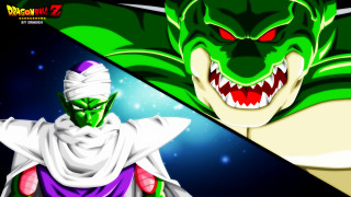 Green dragon demon cartoon night - a dragon and a demon free wallpaper