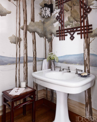 Bathroom sink painting stool vase - anne rigney free wallpaper