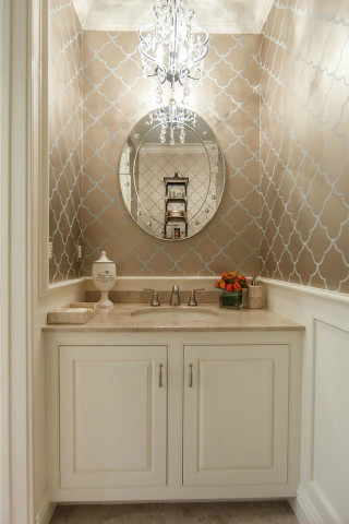 Bathroom vanity mirror chandelier white - the wall free wallpaper