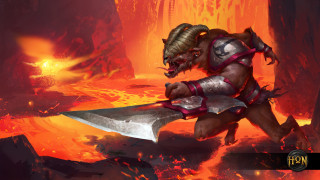 Demon sword cave lava flames - lava free wallpaper
