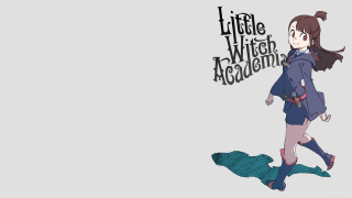 Little witch academy fish blue - pop surrealism free wallpaper
