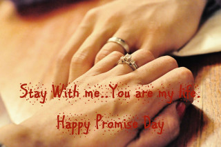 Couple holding hands stay with - happy free wallpaper
