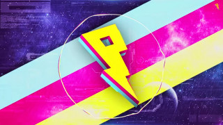 Colorful poster lightning bolt space - dr. atl free wallpaper