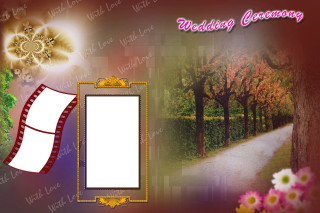 Wedding ceremony picture frame flowers - a picture frame free wallpaper