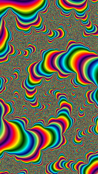Colorful psychedelic wave pattern background - psychedelic art free wallpaper