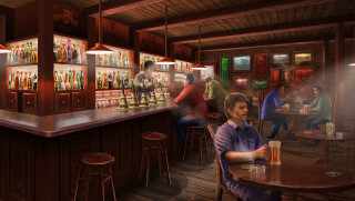 Man sitting bar beer blurry - andreas rocha free wallpaper