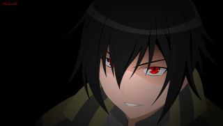 Man red eyes black coat - red eye free wallpaper