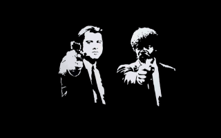 Men suits guns pointing dark - banksy free wallpaper