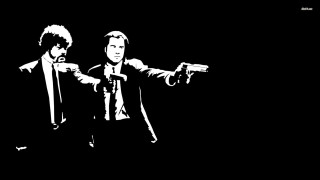 Men suits holding guns hands - the viewer free wallpaper
