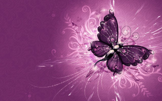 Purple butterfly swirls bubbles background 3 - swirl free wallpaper