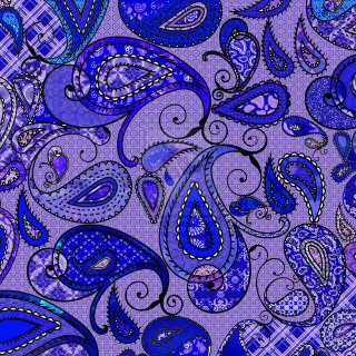 Purple blue paisley pattern checkered - purple free wallpaper