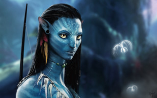 Blue face head dress spear - a spear free wallpaper