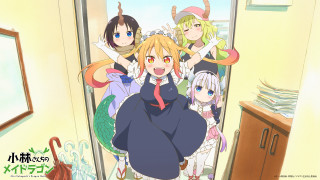 Anime girls doorway arms in 3 - a poster free wallpaper