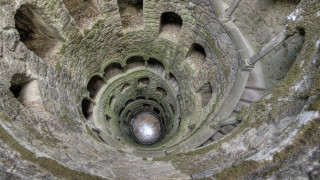 Spiral staircase stone building moss 3 - moss free wallpaper