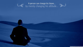 Man sitting snow quote attitude - buckminster fuller free wallpaper