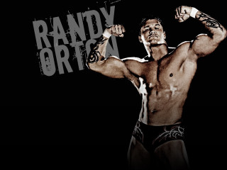Man tattoo sign randy ortoa - grey background free wallpaper