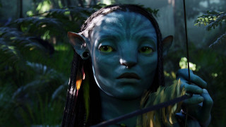 Woman green makeup bow forest - weta digital free wallpaper
