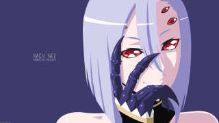 White haired red eyed spider - red eyes holding free wallpaper