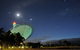 Satellite dish night sky stars - the night sky free wallpaper