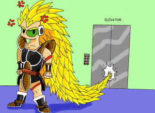 Cartoon man feathered tail sunglasses - epic scale free wallpaper