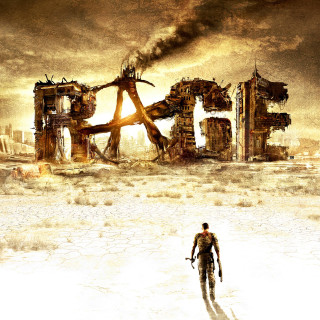 Man walking desert dirt debris - free sci-fi wallpaper