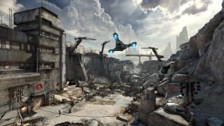 Sci fi matte painting city - a sci free wallpaper