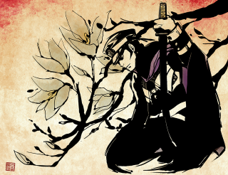 Gothic man wine tree moon - a suit free wallpaper