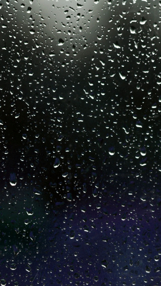 Rainy window streetlight night sky - dark free wallpaper