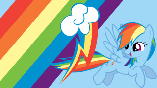 Rainbow pony flying sky cloud - david gilmour blythe free wallpaper