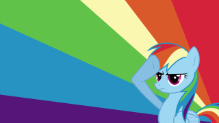 Rainbow pony blue skin purple - dom qwek free wallpaper