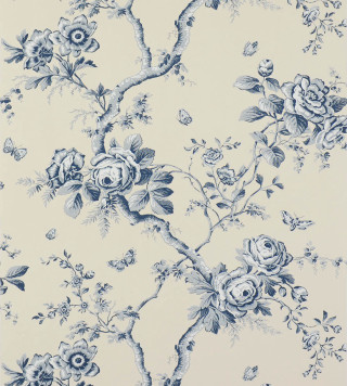 Blue flowers vines wallpaper design - a wallpaper free wallpaper