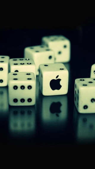 Dices apple logos table reflection - dahlov ipcar free wallpaper