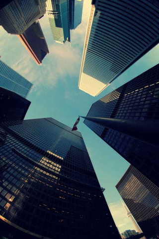Tall buildings ground view sky - tall building free wallpaper