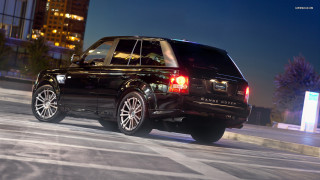 Black suv night city lights - andrew law free wallpaper