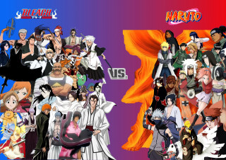 Anime characters flag swords group - a flag in the background free wallpaper