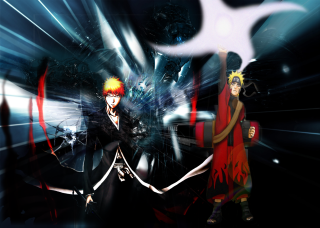Anime characters dark room blue - a blue light free wallpaper