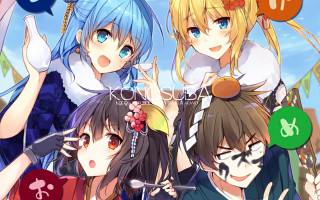 Anime girls newyear kimono hair - toyism free wallpaper