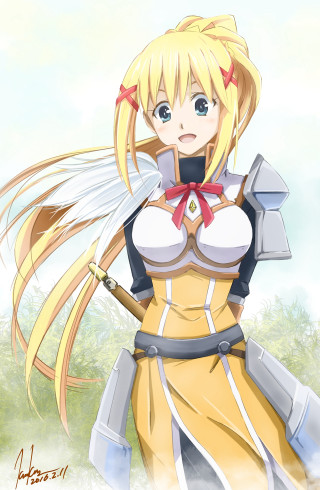 Woman yellow outfit sword sky - a sword and a sword free wallpaper