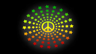 Peace sign stars dark background - the dark background free wallpaper
