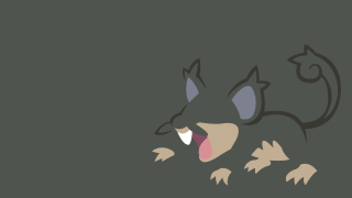 Cartoon cat mouth open tongue - flat color free wallpaper