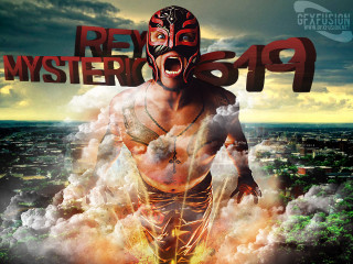 Man mask clouds city background - sky free wallpaper