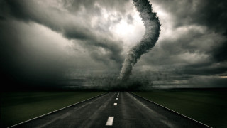Long road large cloud black - a long road free wallpaper