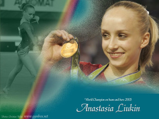 Woman gold medal rainbow background - gold free wallpaper